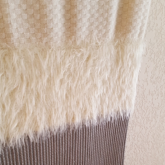 Diane Von Furstenberg Plush Dress Look 11 Ivory S - Picture 8 of 11